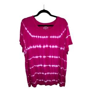 Torrid Super Soft Knit Pink Tie-Dye Tee Size 3